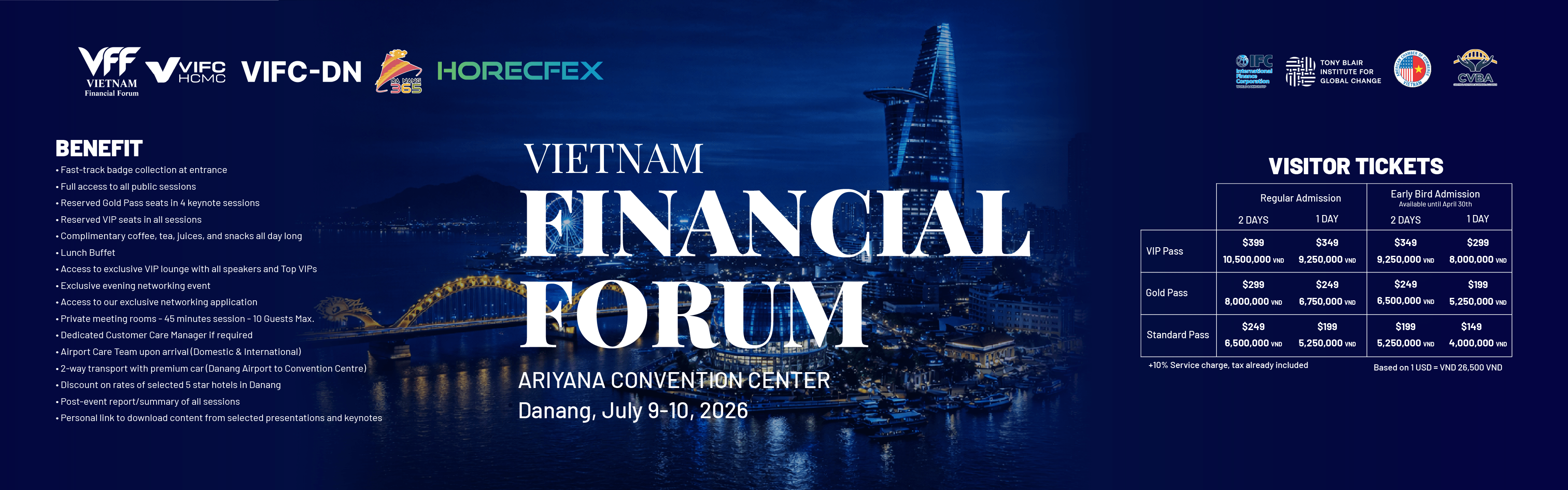 VIETNAM FINANCIAL FORUM - Thu, Jul 9, 2026 at Ariyana Convention Center