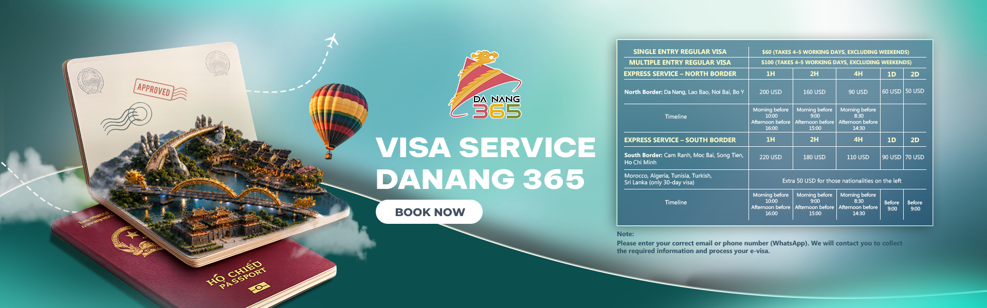 VISA SERVICE DANANG 365 - at 60 An Thuong 1, Ngu Hanh Son, Da Nang